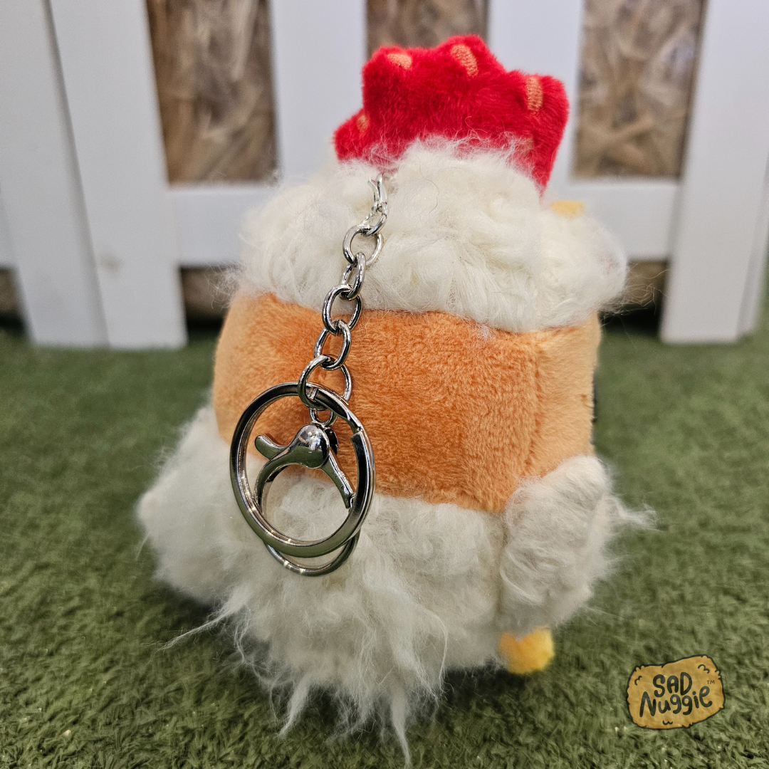 Chicken Mini Sad Nuggie Keychain