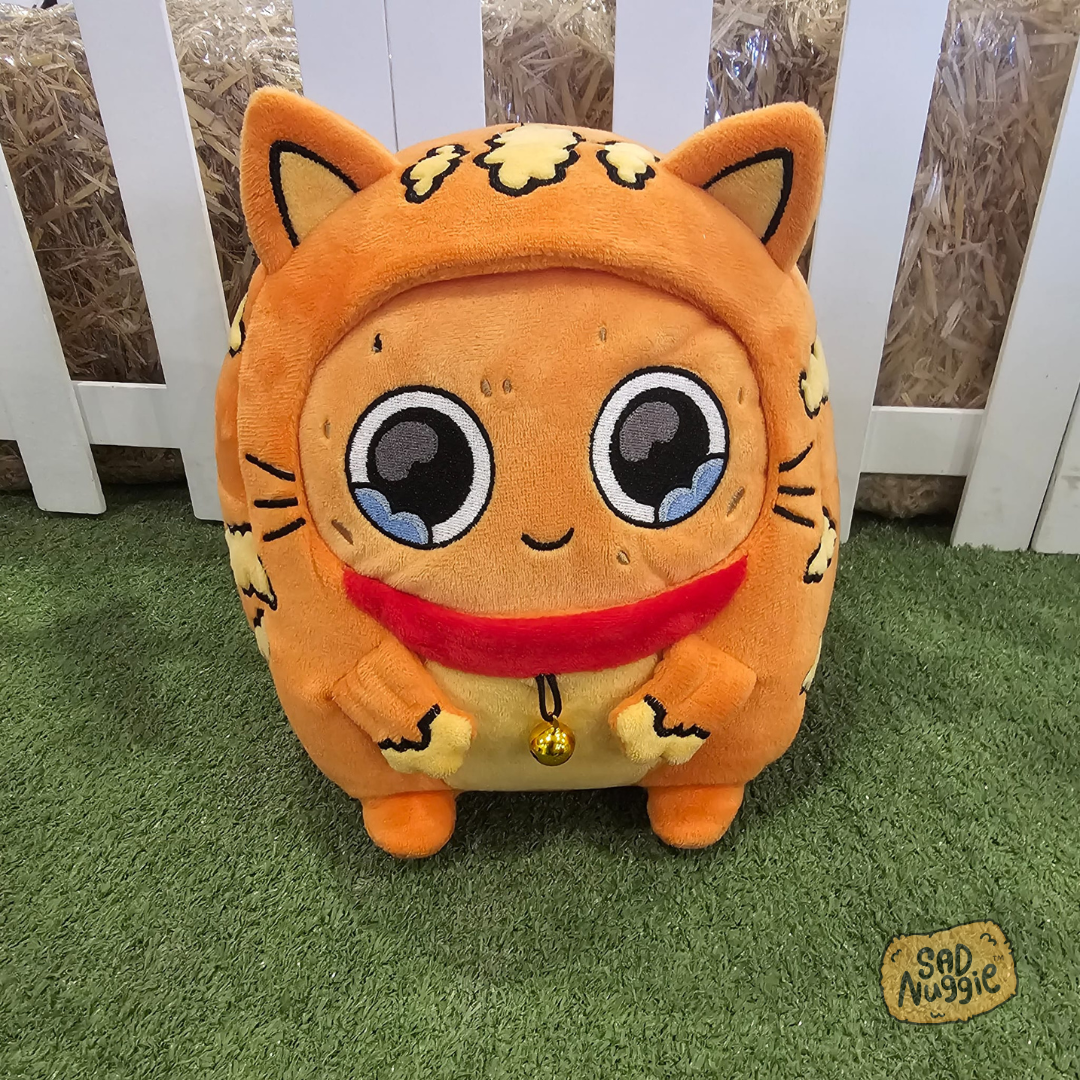 Cat Sad Nuggie Plush