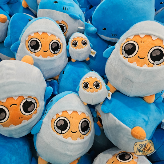 Shark Mini Sad Nuggie Keychain