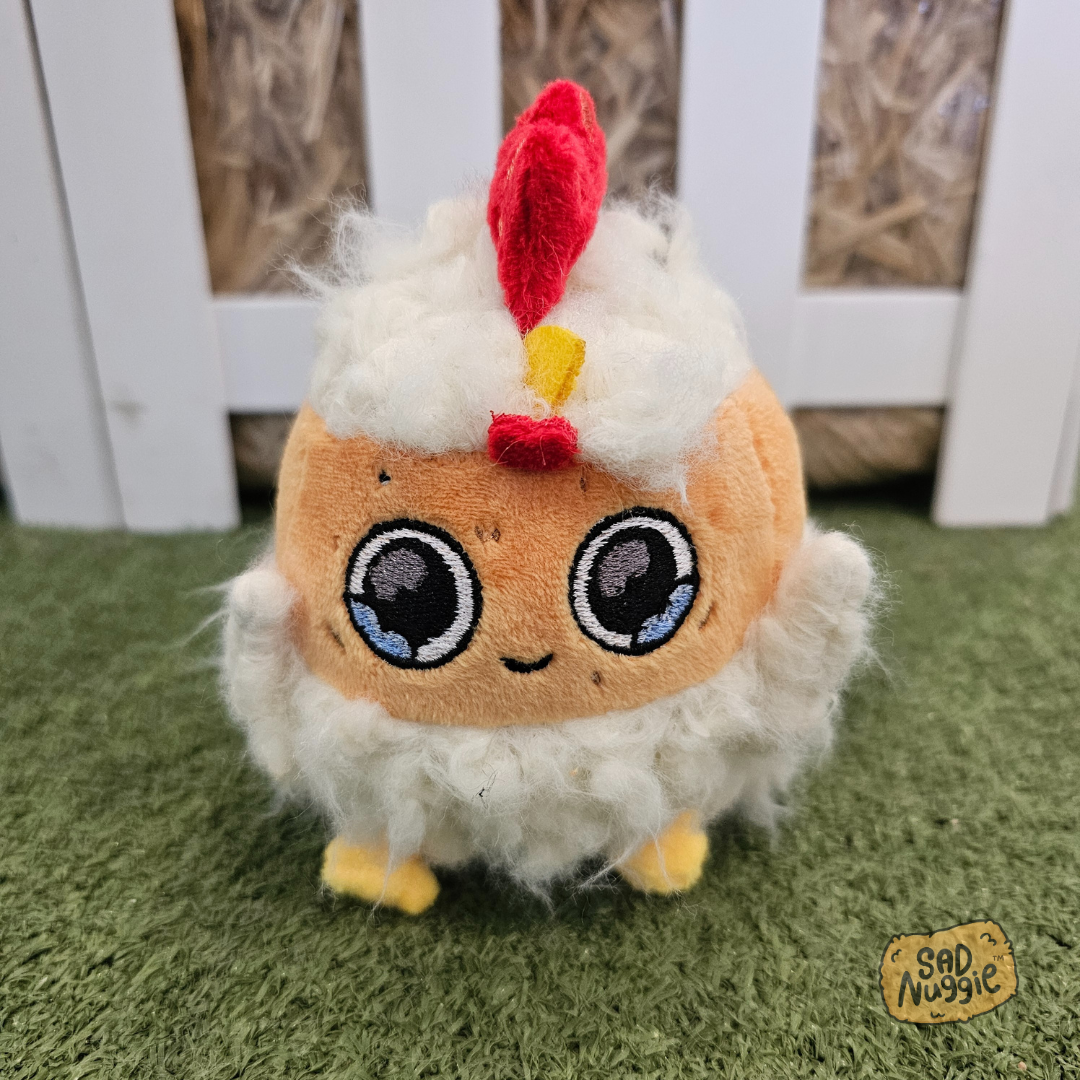 Chicken Mini Sad Nuggie Keychain