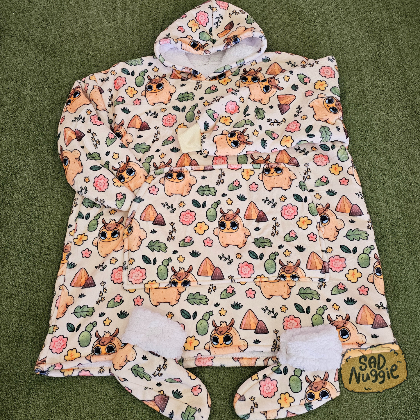 Sad Nuggie Llama Wearable Blanket