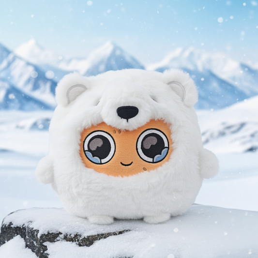 Polar Bear Sad Nuggie Plush