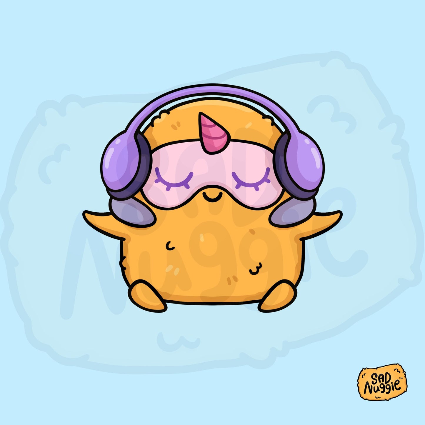 Sad Nuggie Good Vibes Sticker