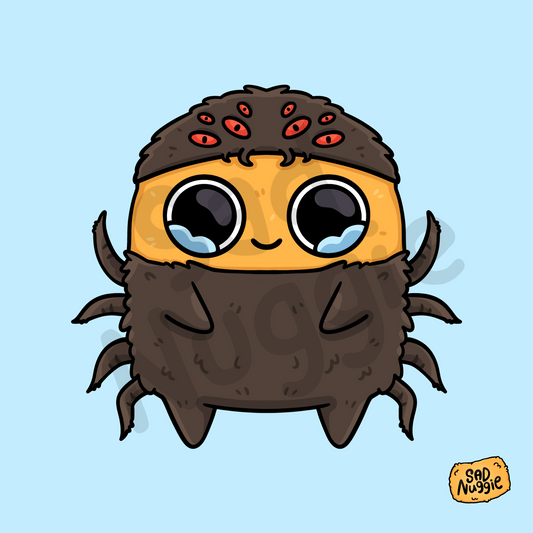 Spider Sad Nuggie Sticker