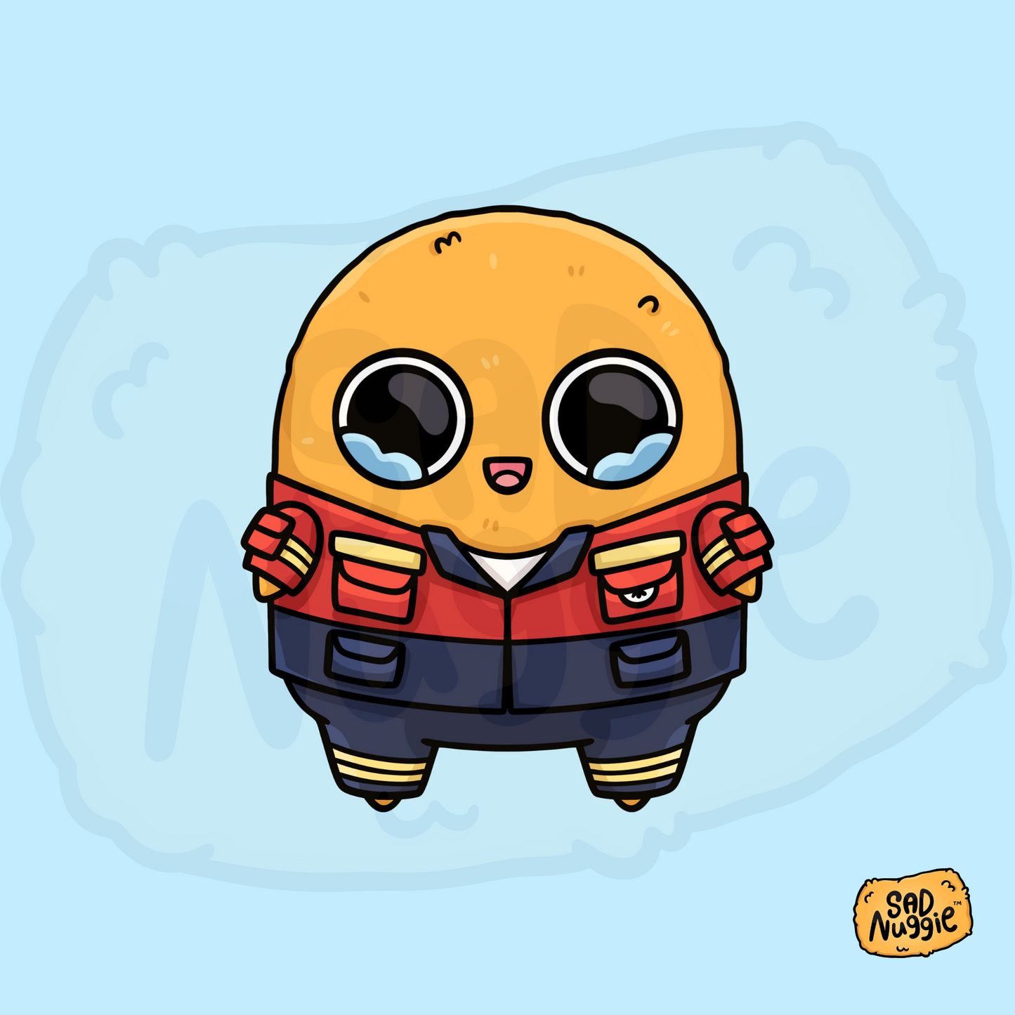 Sad Nuggie Paramedic Sticker