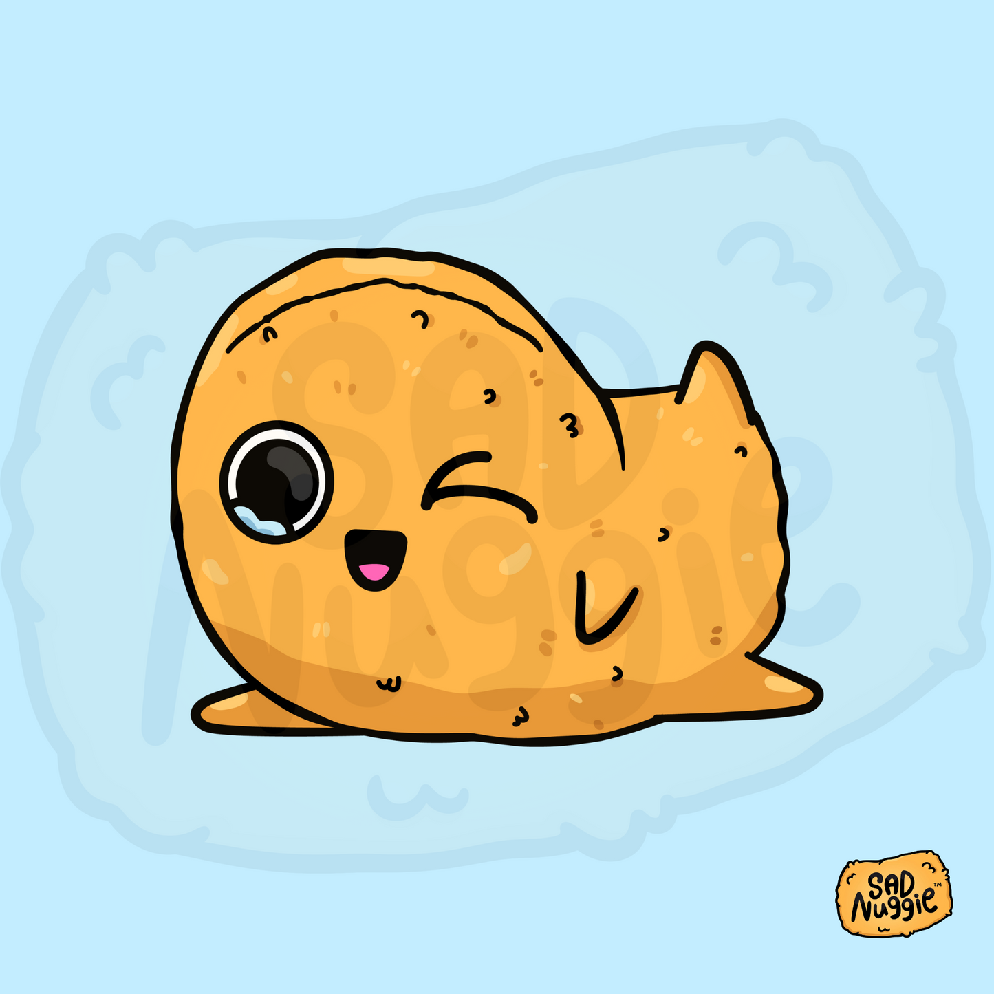 Sad Nuggie Spicy Sticker