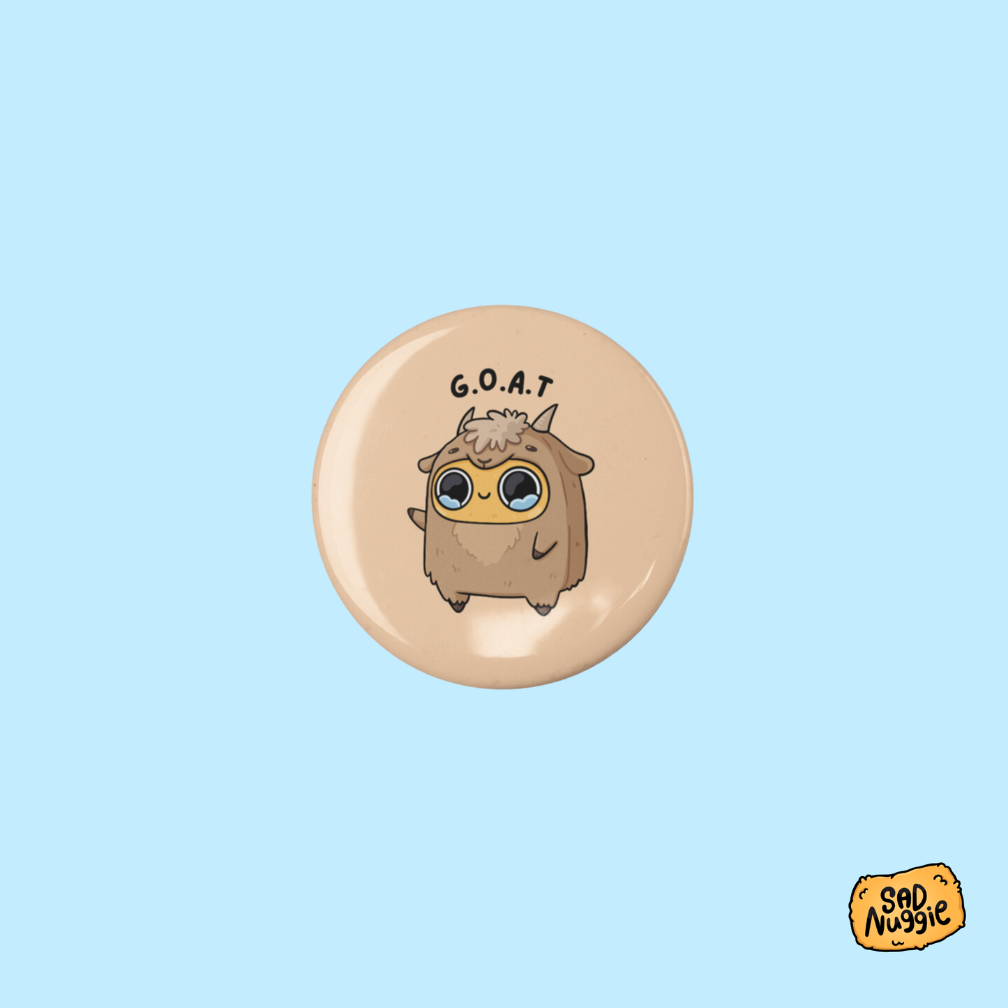 Sad Nuggie G.O.A.T. Small Button