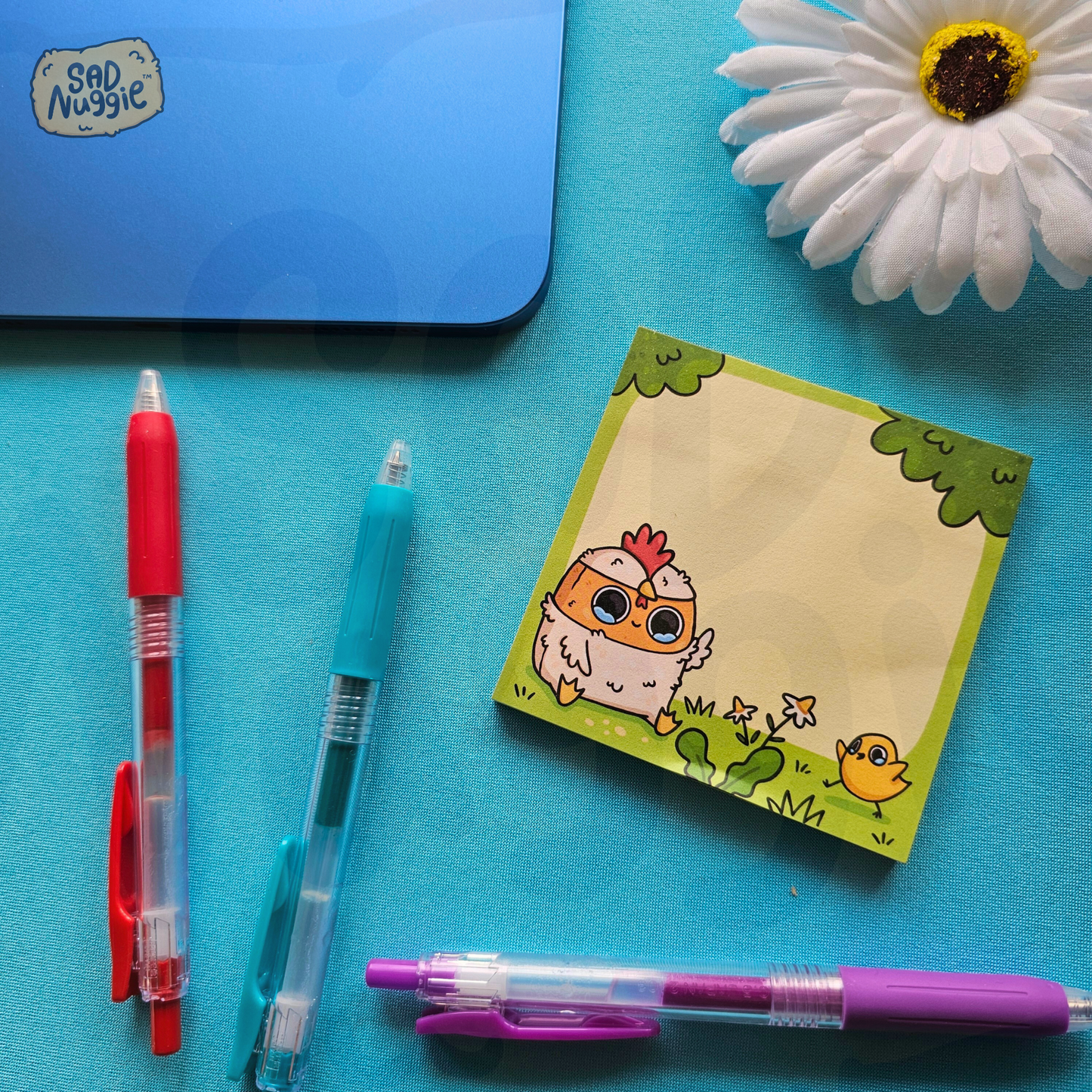 Sad Nuggie Chicken Sticky Notepad
