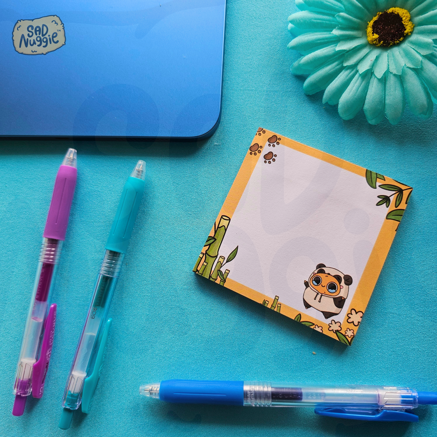 Sad Nuggie Panda Sticky Notepad