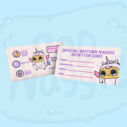 Unicorn Mini Sad Nuggie Keychain