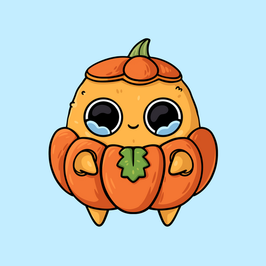 Pumpkin Sad Nuggie Sticker