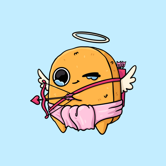 Cupid Sad Nuggie Sticker