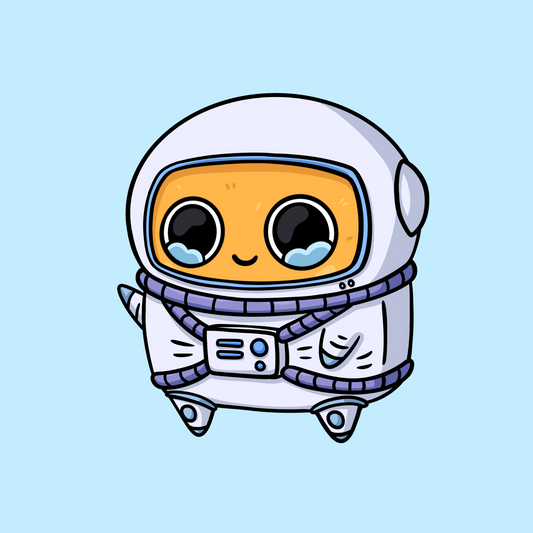 Astronaut Sad Nuggie Sticker