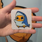 Sad Nuggie Shark Enamel Pin