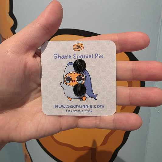 Sad Nuggie Narwhal Enamel Pin