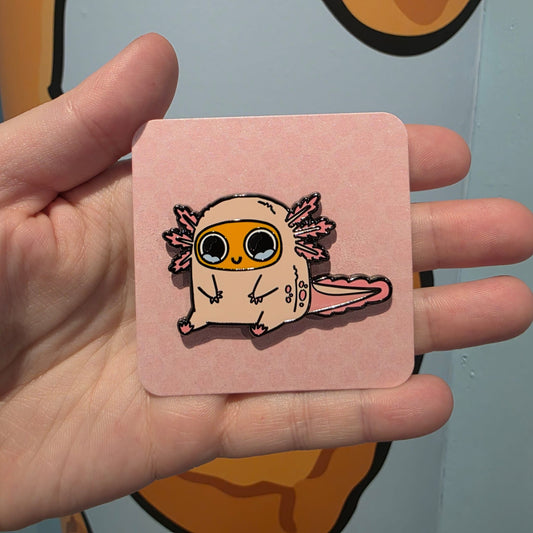 Sad Nuggie Axolotl Enamel Pin