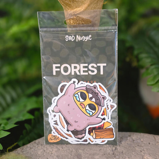 Sad Nuggie Forest Sticker Pack