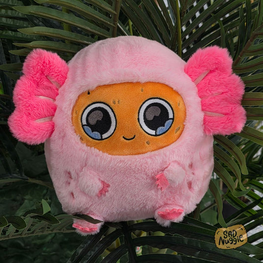 Axolotl Sad Nuggie Plush