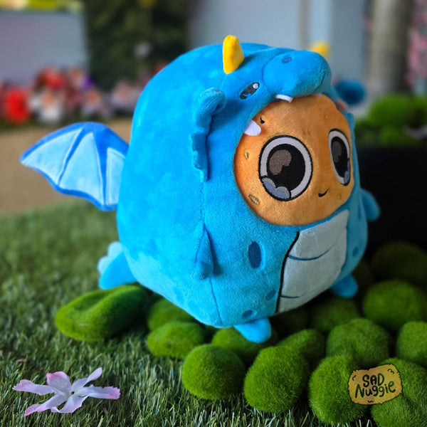 Blue Dragon Sad Nuggie Limited Edition Plush