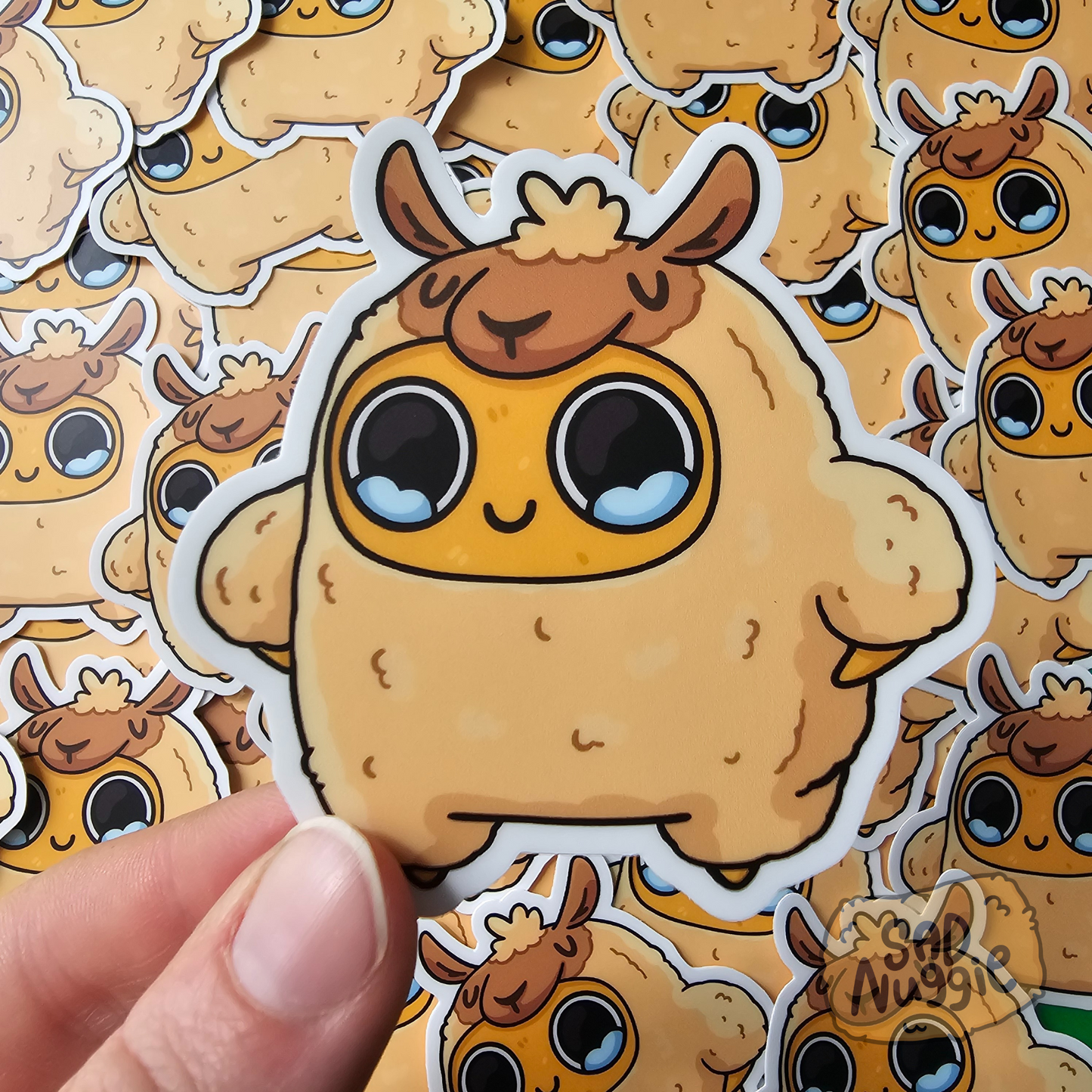 Llama Sad Nuggie Sticker