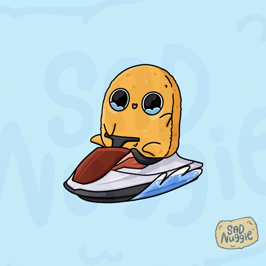 Sad Nuggie Sea Doo Sticker