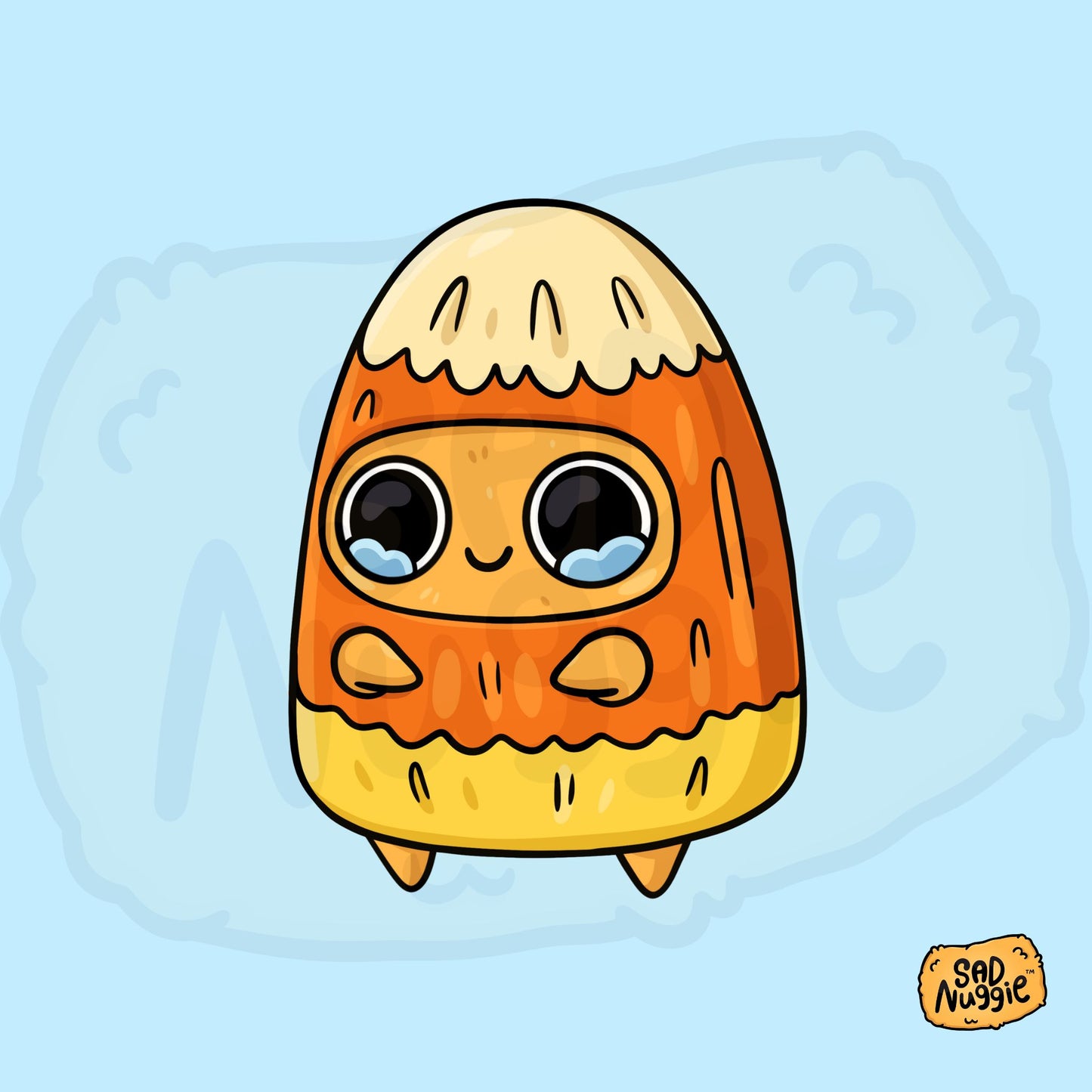 Candy Corn Sad Nuggie Aufkleber