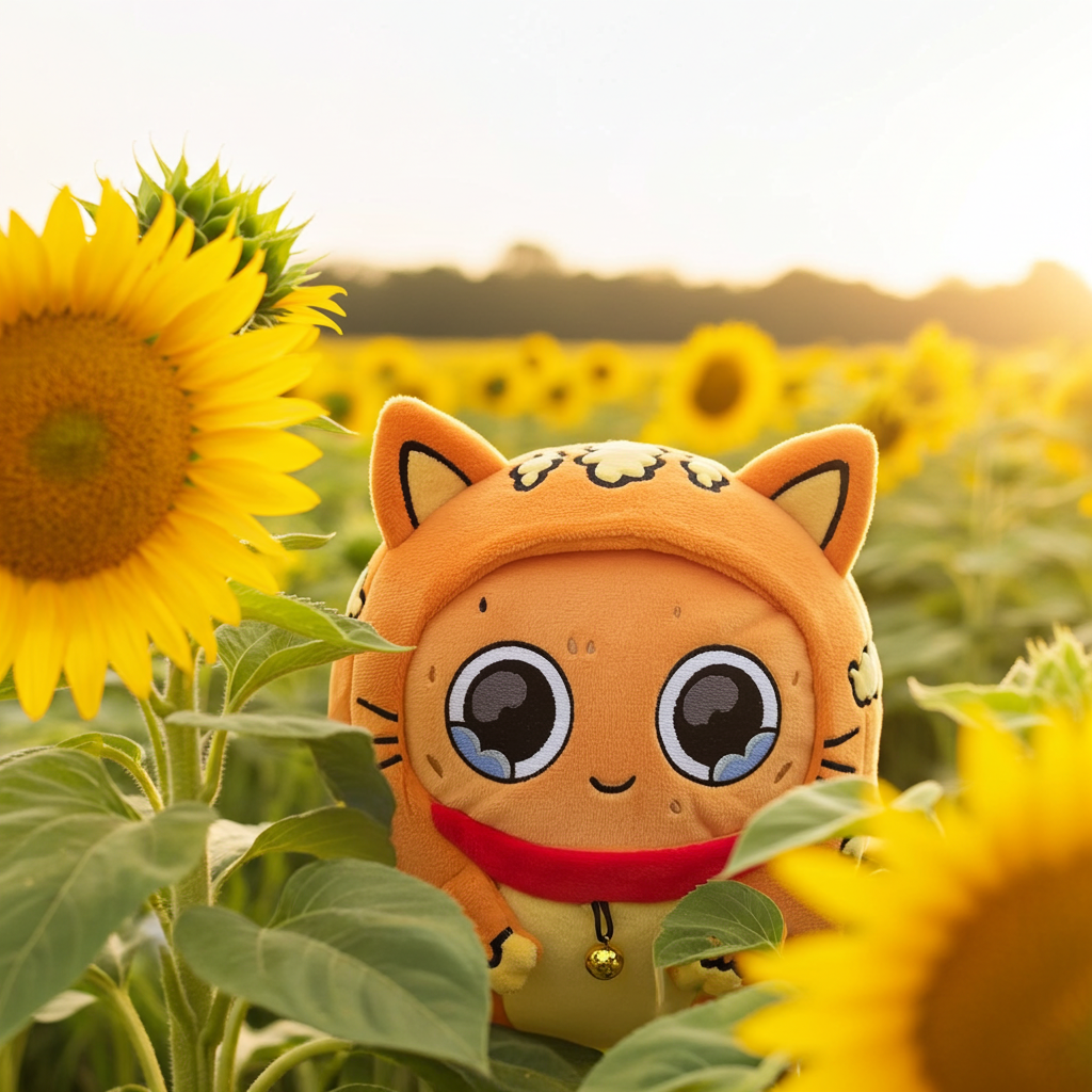 Cat Sad Nuggie Plush