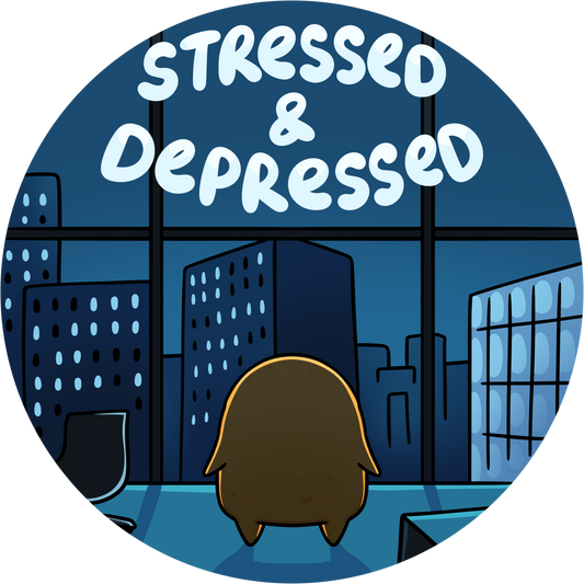 Sad Nuggie Stressed & Depressed Magnet