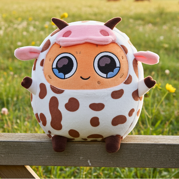 Cow Sad Nuggie Plush