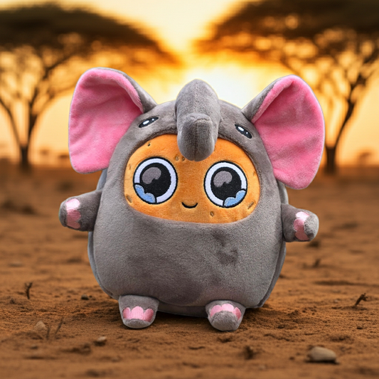 Elephant Sad Nuggie Plush