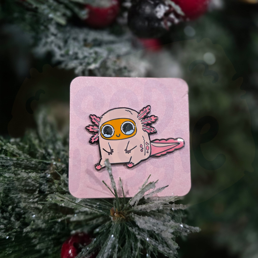 Sad Nuggie Axolotl Enamel Pin