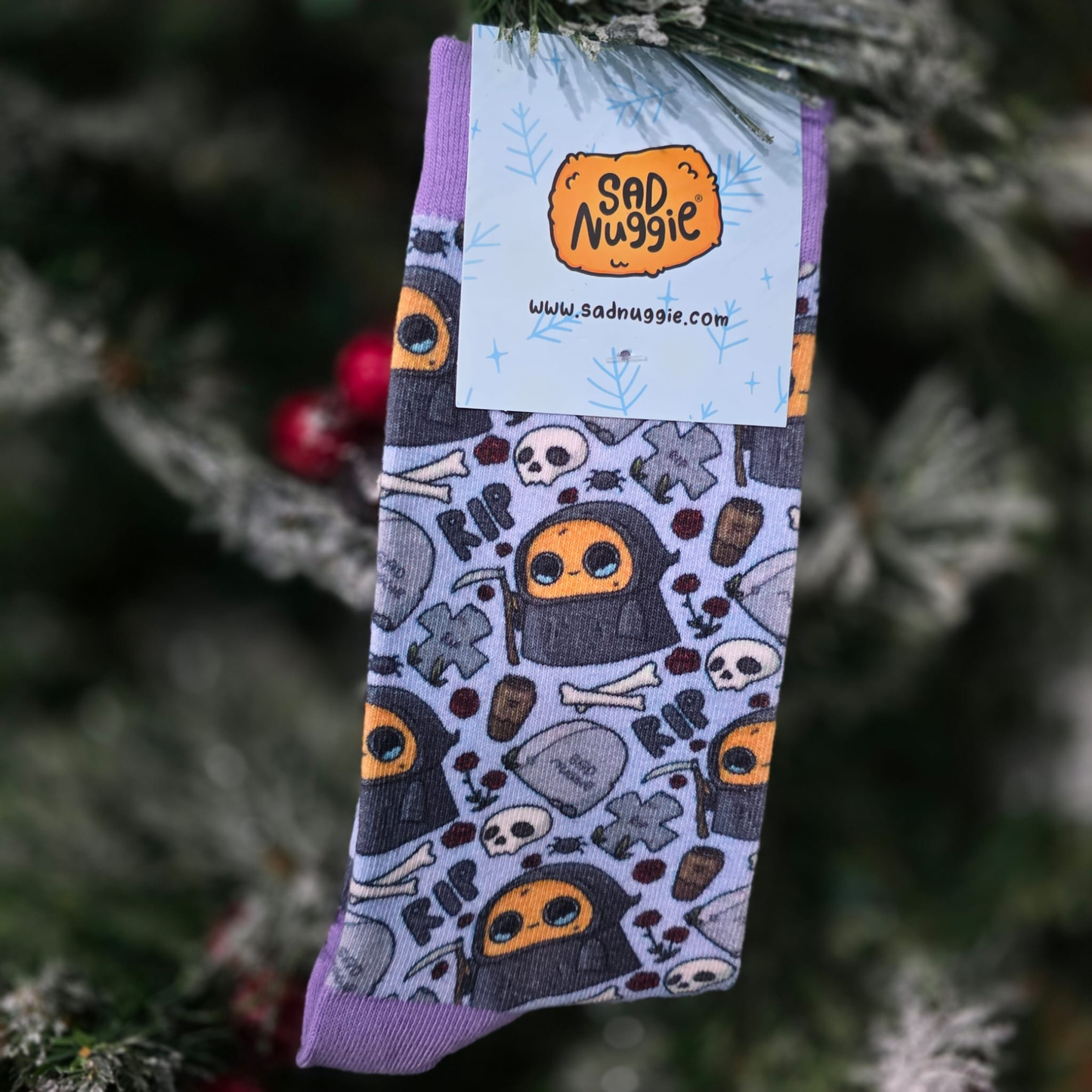 Sad Nuggie Grim Reaper Socks
