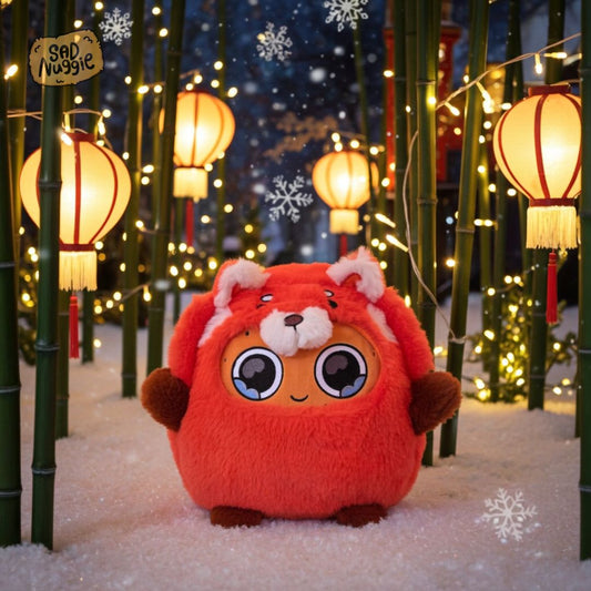 Red Panda Sad Nuggie Plush