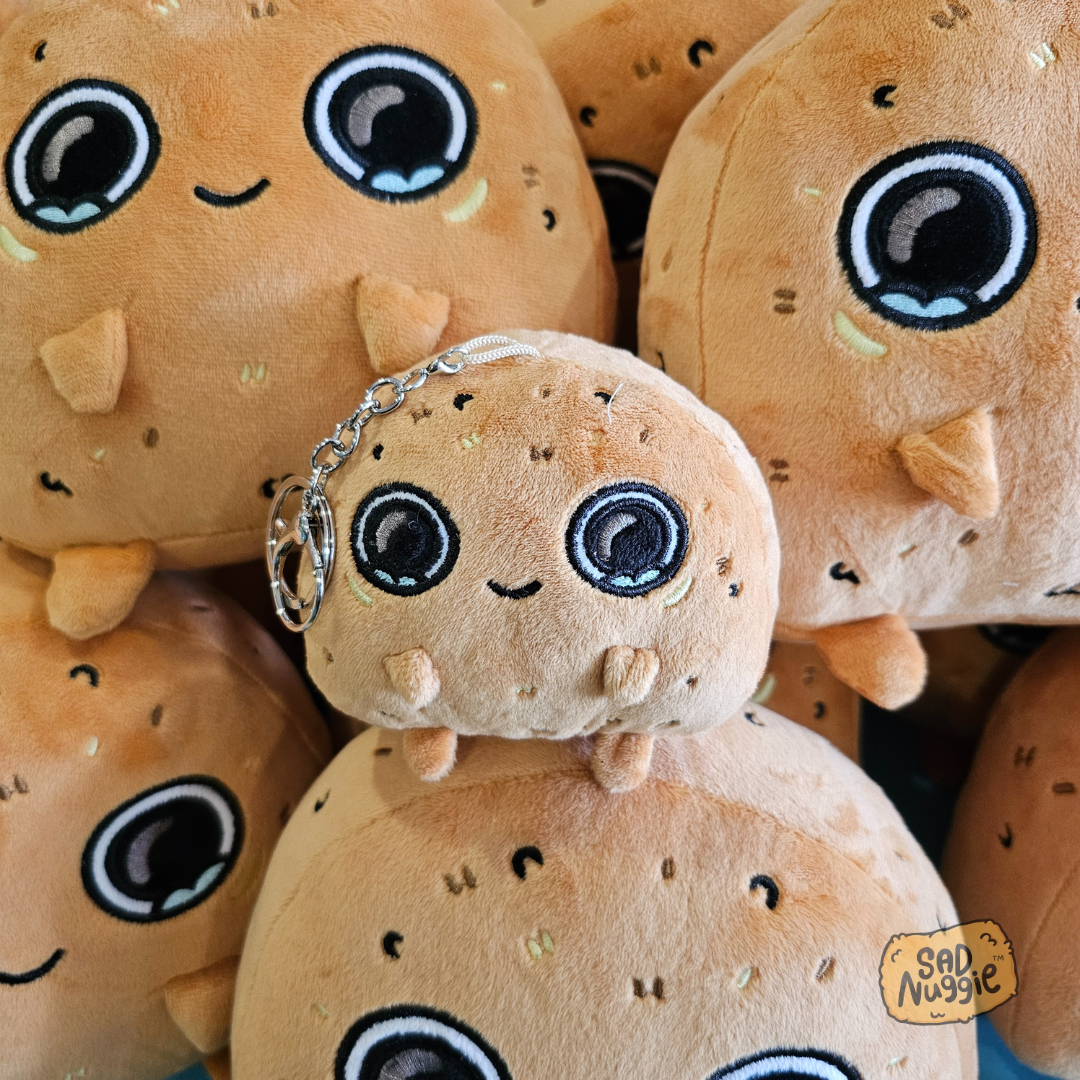 Sad Nuggie Mini Keychain Plushies