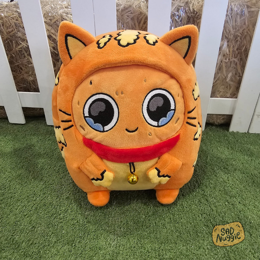 Cat Sad Nuggie Plush