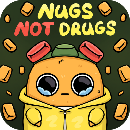 Sad Nuggie Nugs Not Drugs Magnet