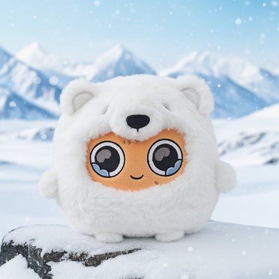 Polar Bear Sad Nuggie Plush