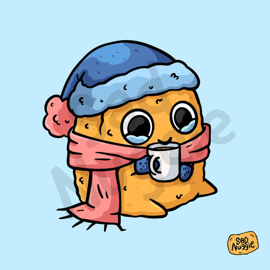 Hot Choccy Sad Nuggie Sticker