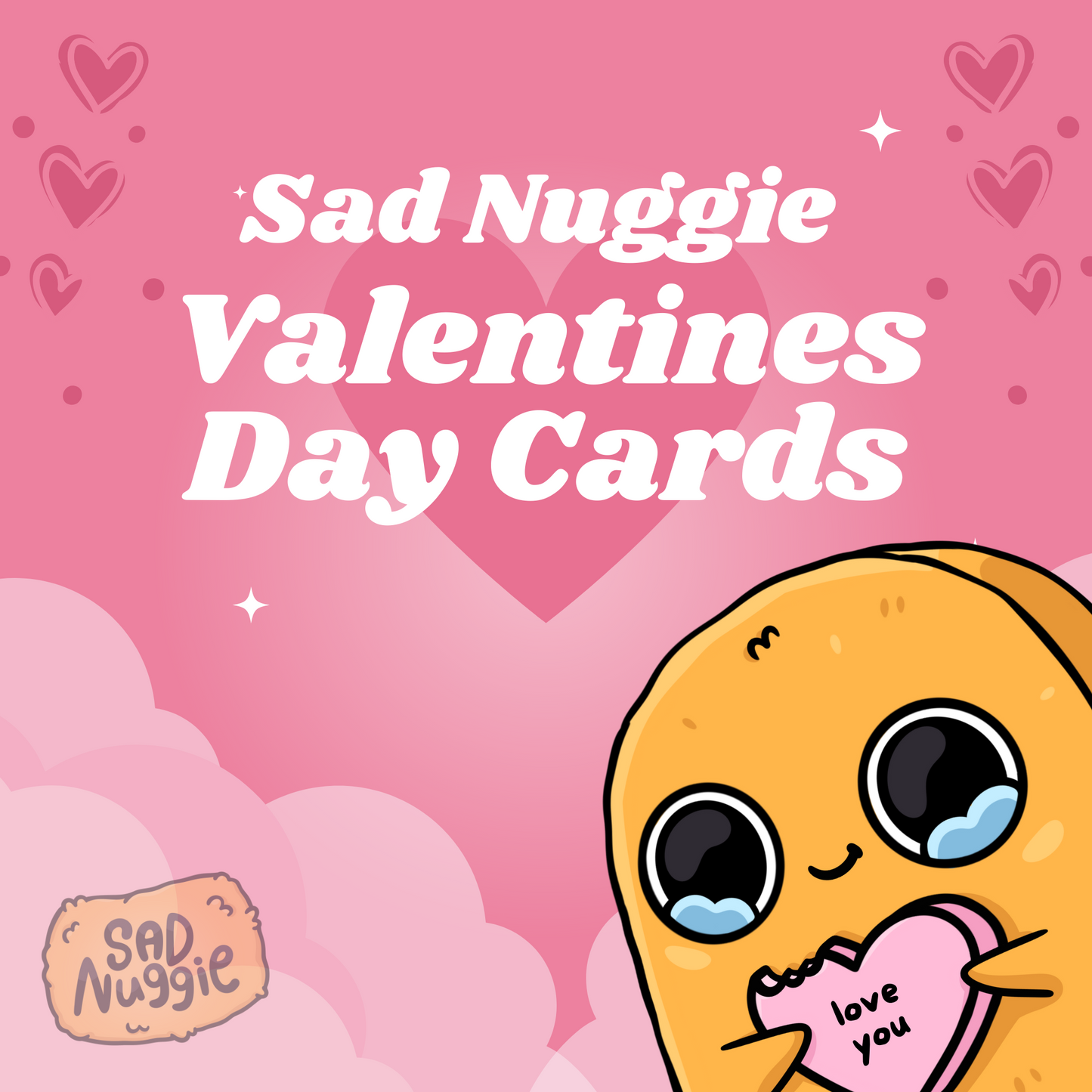 Sad Nuggie Valentines Cards (Print File)