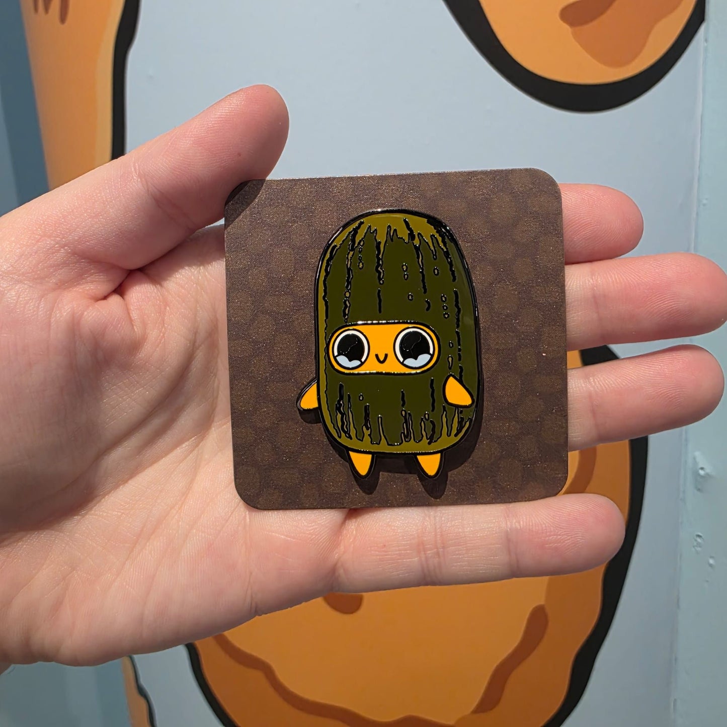 Sad Nuggie Dill Pickle Enamel Pin