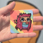 Sad Nuggie Glitter Rainbow Dragon Enamel Pin