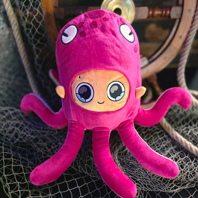 Octopus Sad Nuggie Plush