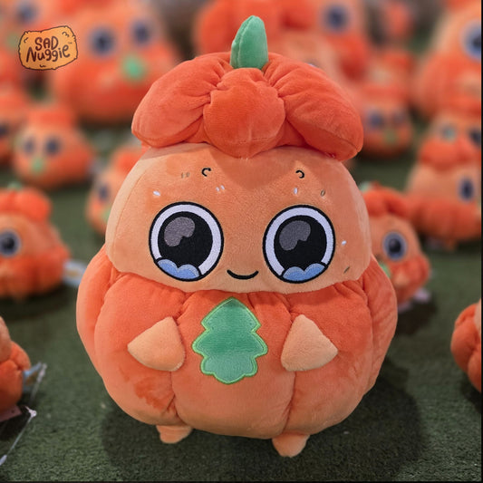Pumpkin Sad Nuggie Plush