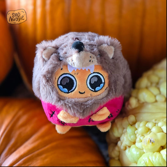 Werewolf Mini Sad Nuggie Keychain