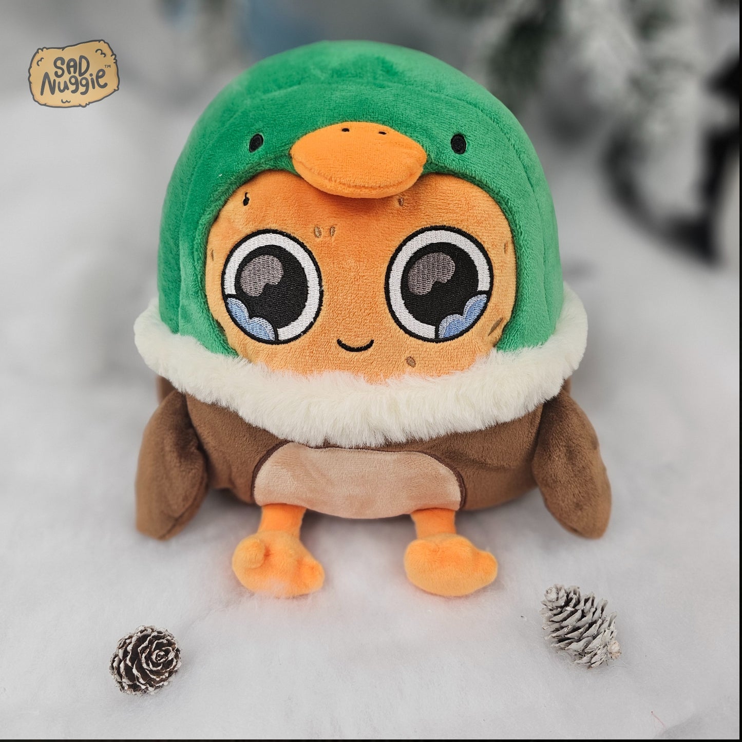 Mallard Duck Sad Nuggie Plush