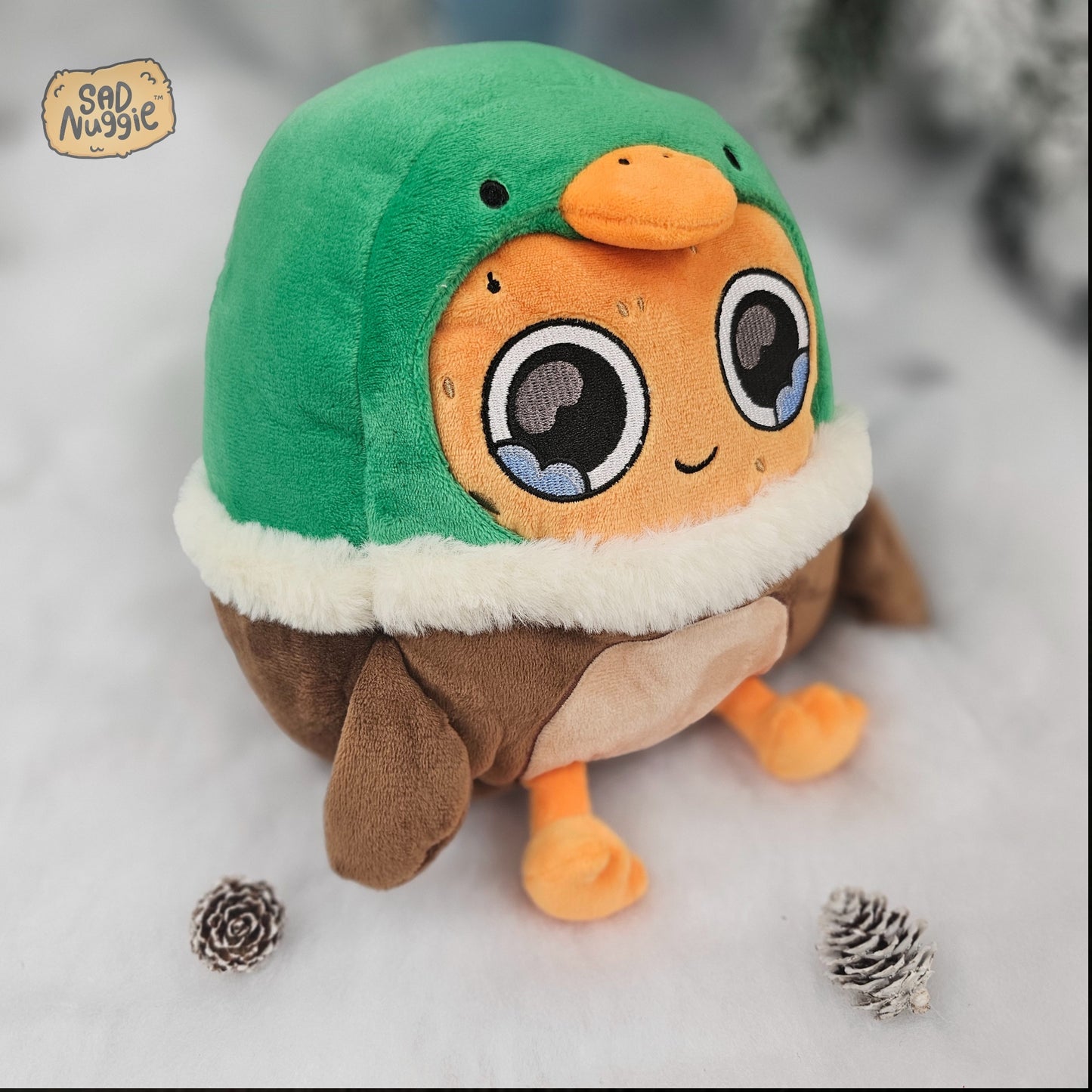 Mallard Duck Sad Nuggie Plush