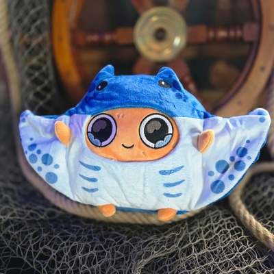 Stingray Sad Nuggie Plush