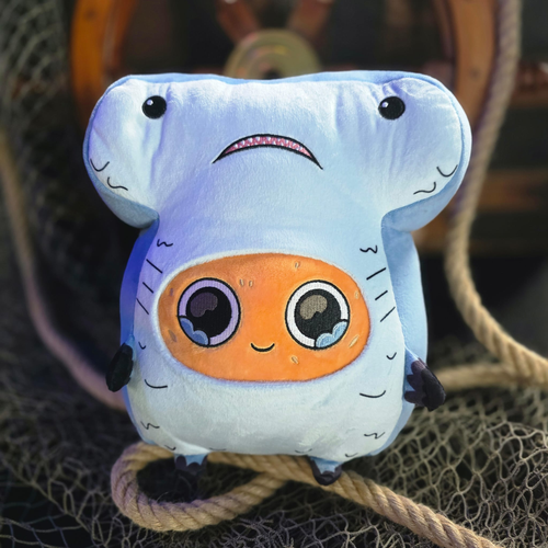 Hammerhead Shark Sad Nuggie Plush