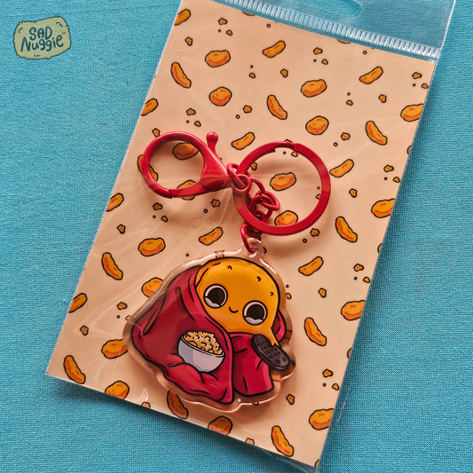 Sad Nuggie Movie Epoxy Keychain