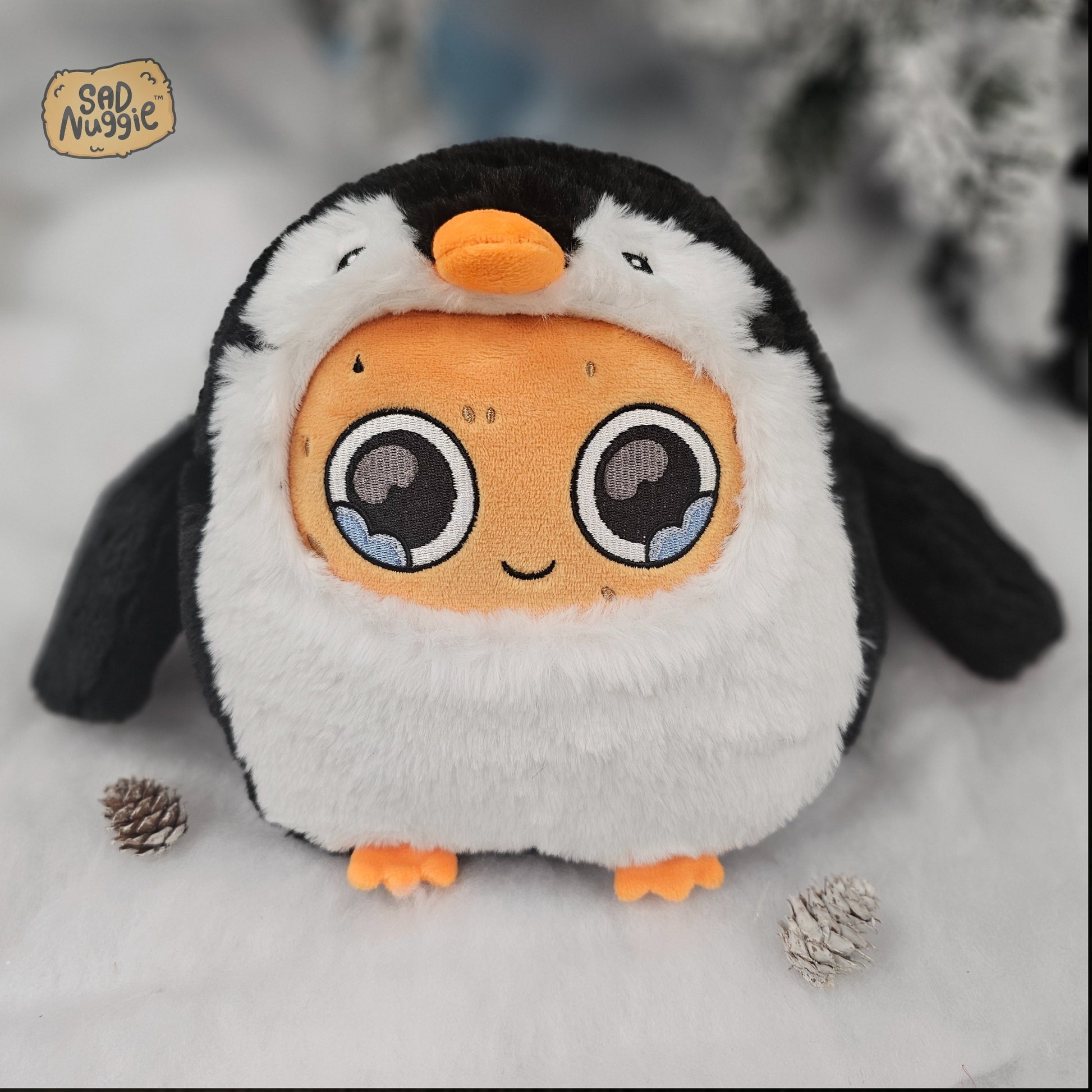 Penguin Sad Nuggie Plush